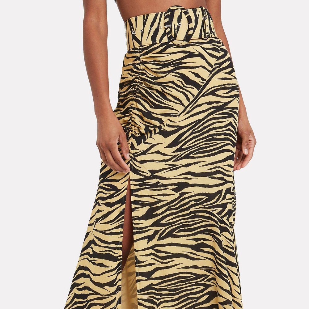 Nicholas Multi zebra side Gath skirt